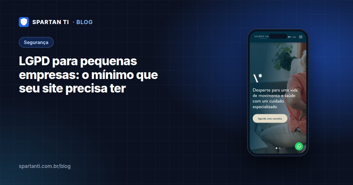 Tela de notebook mostrando um site com banner de cookies aberto, com os botoes aceitar e recusar visiveis, ao lado de uma pasta de documentos